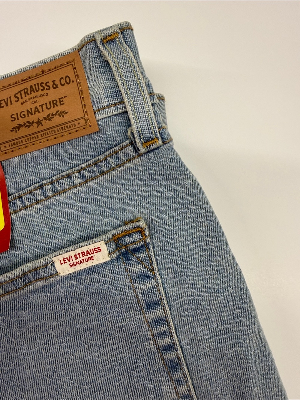 NEW Levi's Light Blue High-Rise Denim Cutoff Shorts Size 4 - Picture 4 of 4